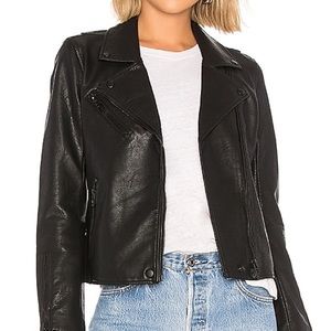 Blank NYC Black leather moto jacket
